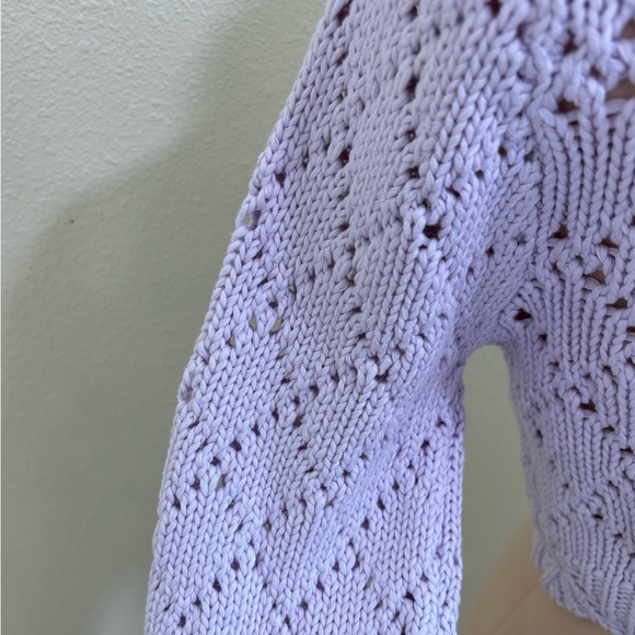 Francesca’s Belle keyhole crochet cardigan - Picture 11 of 16